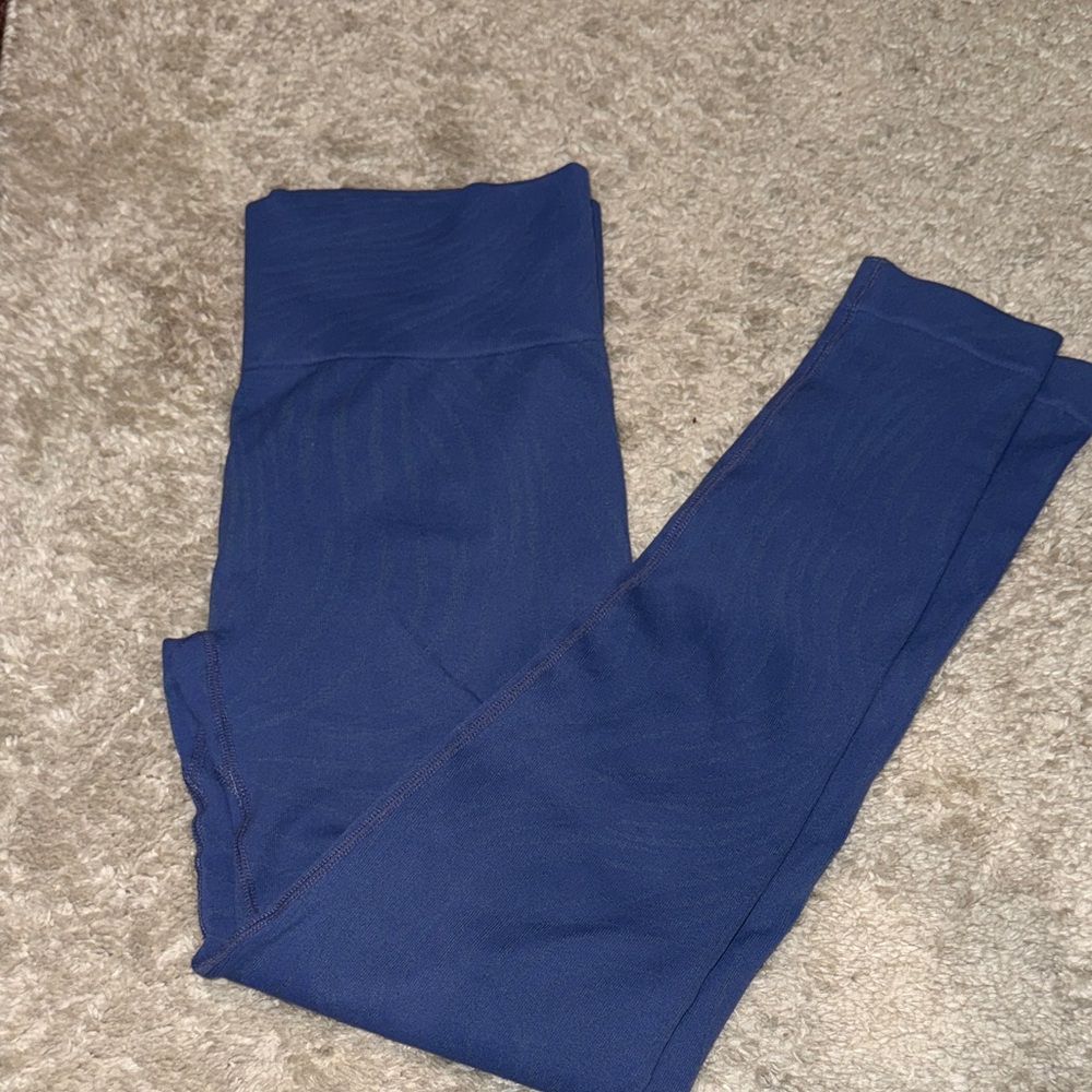 Blue Patterned Leggings